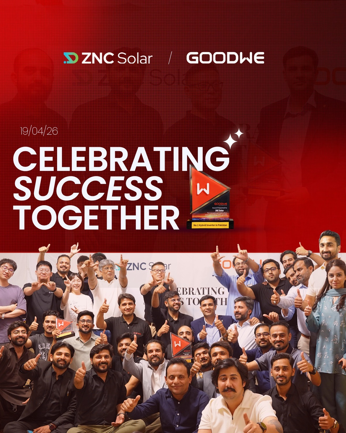 Celebrating success together with our incredible partner GoodWe.